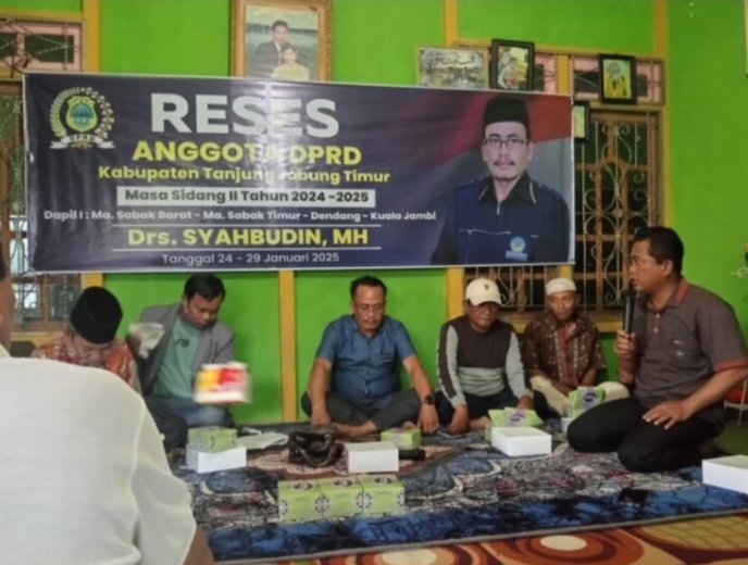 Anggota DPRD Tanjab Timur Laksanakan Reses, Drs. Syahbuddin, M.H. Masukan dan Saran Masyarakat Jadi Tolak Ukur Pemerintah Kedepan