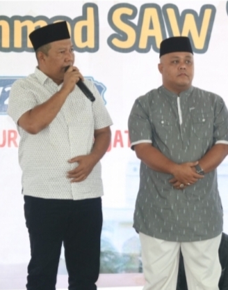 Bupati dan Wakil Bupati Tanjab Timur Peringati Isra’ Mi’raj Sekaligus Pelepasan Purna Tugas Berlangsung Khidmat