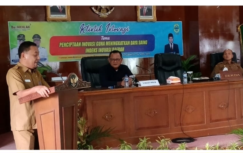 Sekda Sapril Buka Kegiatan Klinik Inovasi 2025.