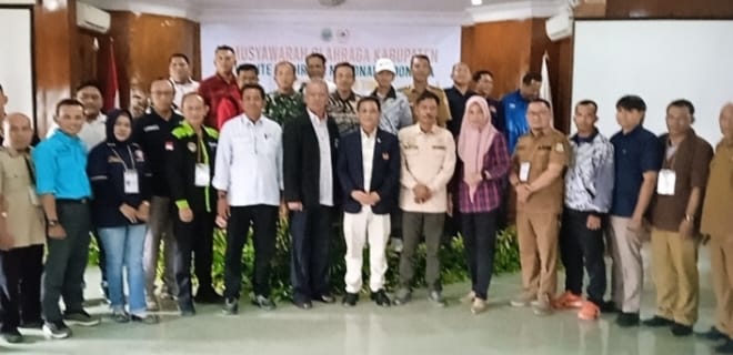 Terpilih Jadi Ketua KONI, Rustam ; Harus Satu Visi Misi Sama PemKab Tanjabtim.