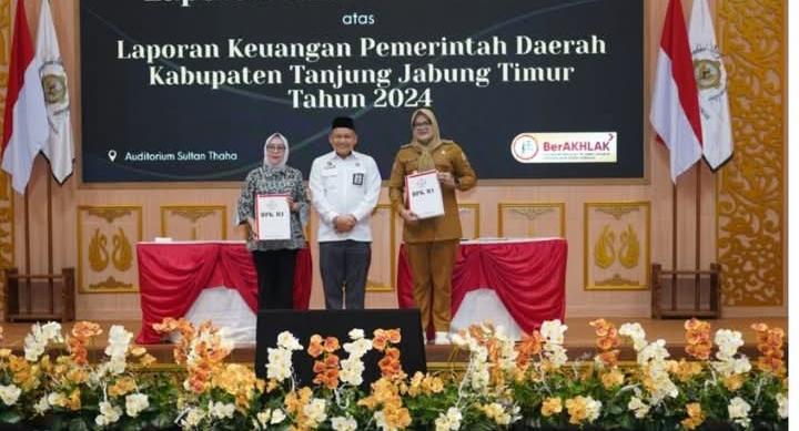 Bukti Kinerja Keuangan Baik, Pemkab Tanjabtim Kembali Terima WTP yang Ke 8.